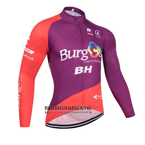 Abbigliamento Burgos BH 2019 Manica Lunga e Calzamaglia Con Bretelle Viola Rosso - Clicca l'immagine per chiudere